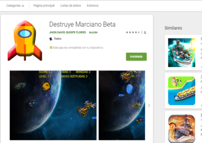 APP ANDROID JUEGO DE NAVES